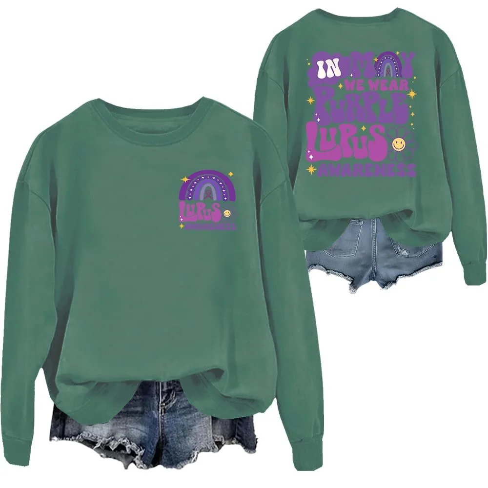 Свитшот Lupus Awareness, В мае мы носим фиолетовый, фото №1