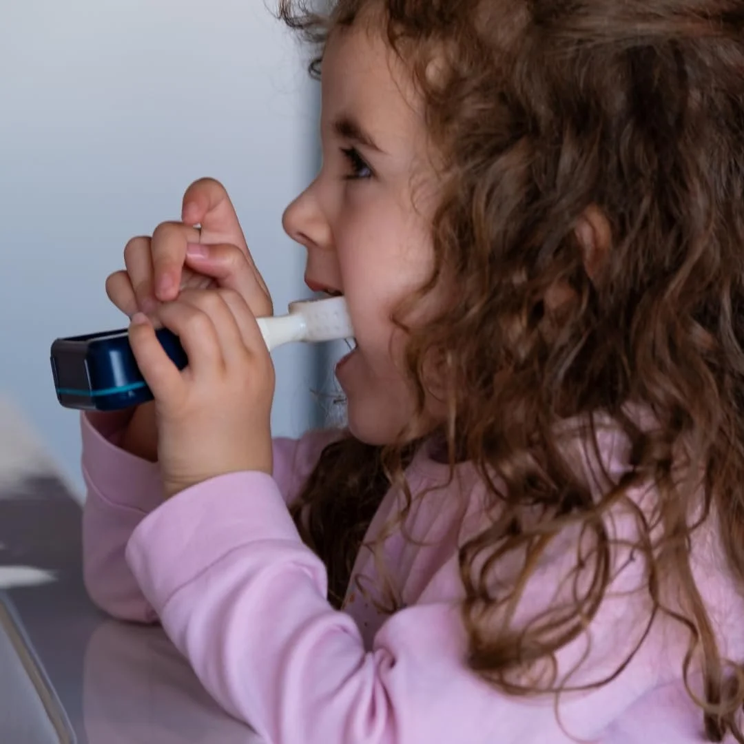 Электрическая зубная щетка Y-Brush Kids NylonStart Set Синяя, фото №10