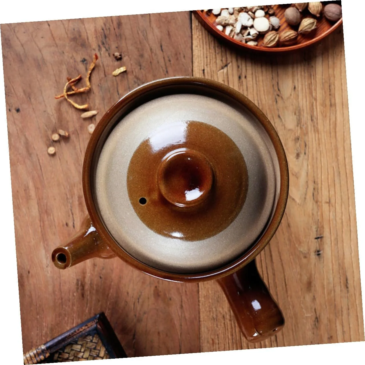 Керамічний горщик Veemoon для китайської медицини глиняний 15 л напівглазурований, фото №6