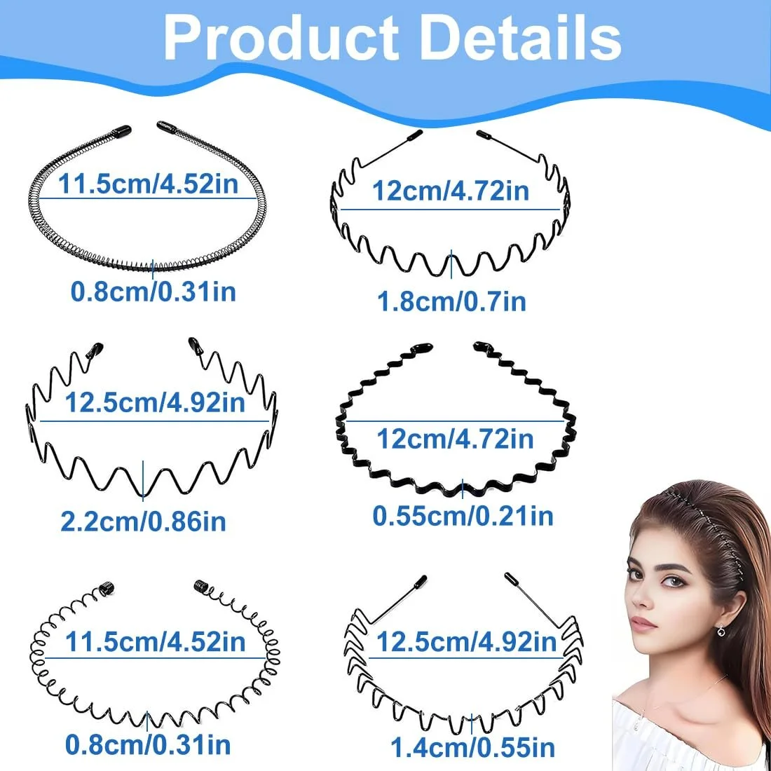 Металлическая Обруч для волос, фото №2