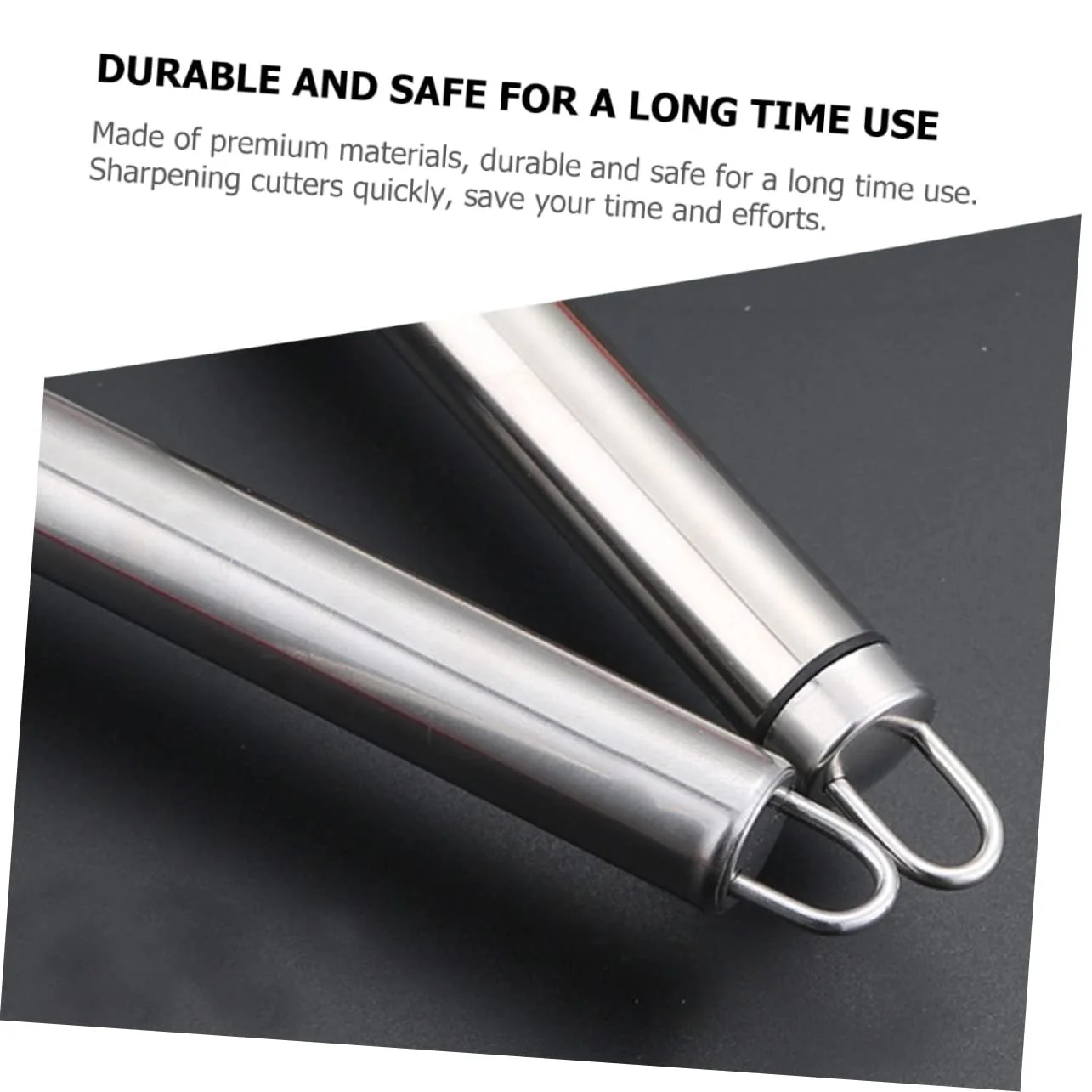 Точилка для ножей SOLUSTRE из нержавеющей стали с эргономичной ручкой портативная, фото №6