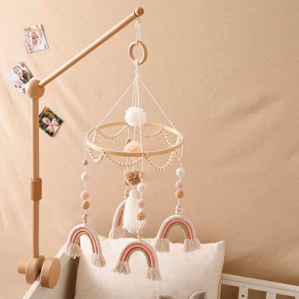 Мобіль Wooauto Rainbow Ball Bed Bell різнокольоровий Тип 2, фото №5
