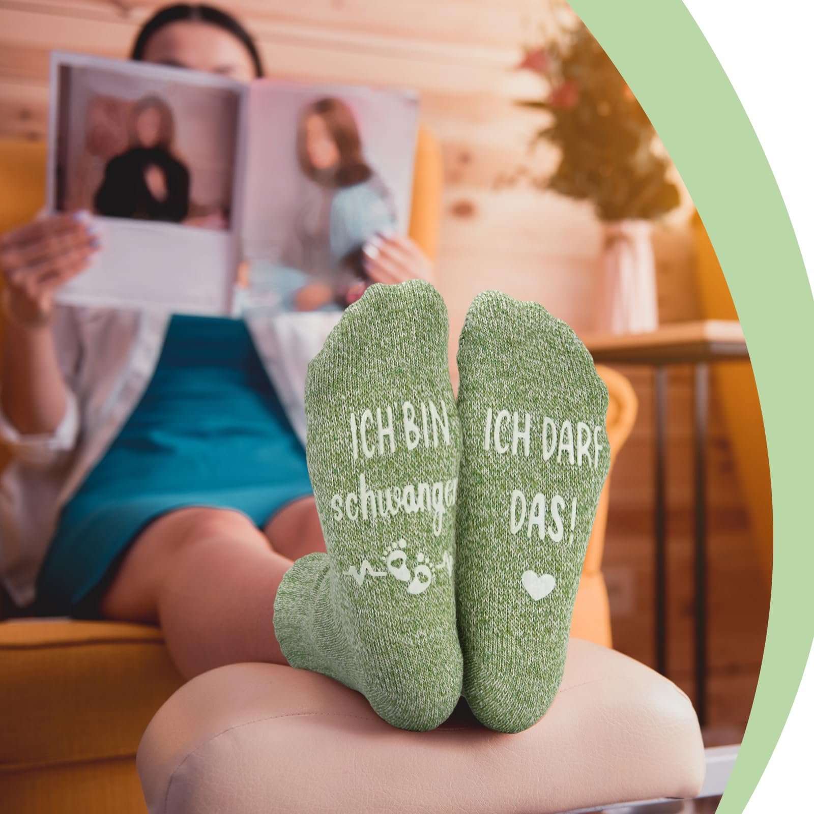 Носки Jadive I Am Pregnant Expectant Mum Gift Funny Gifts for Expectant Mothers Pregnant Pregnancy Announcement Christmas, фото №5