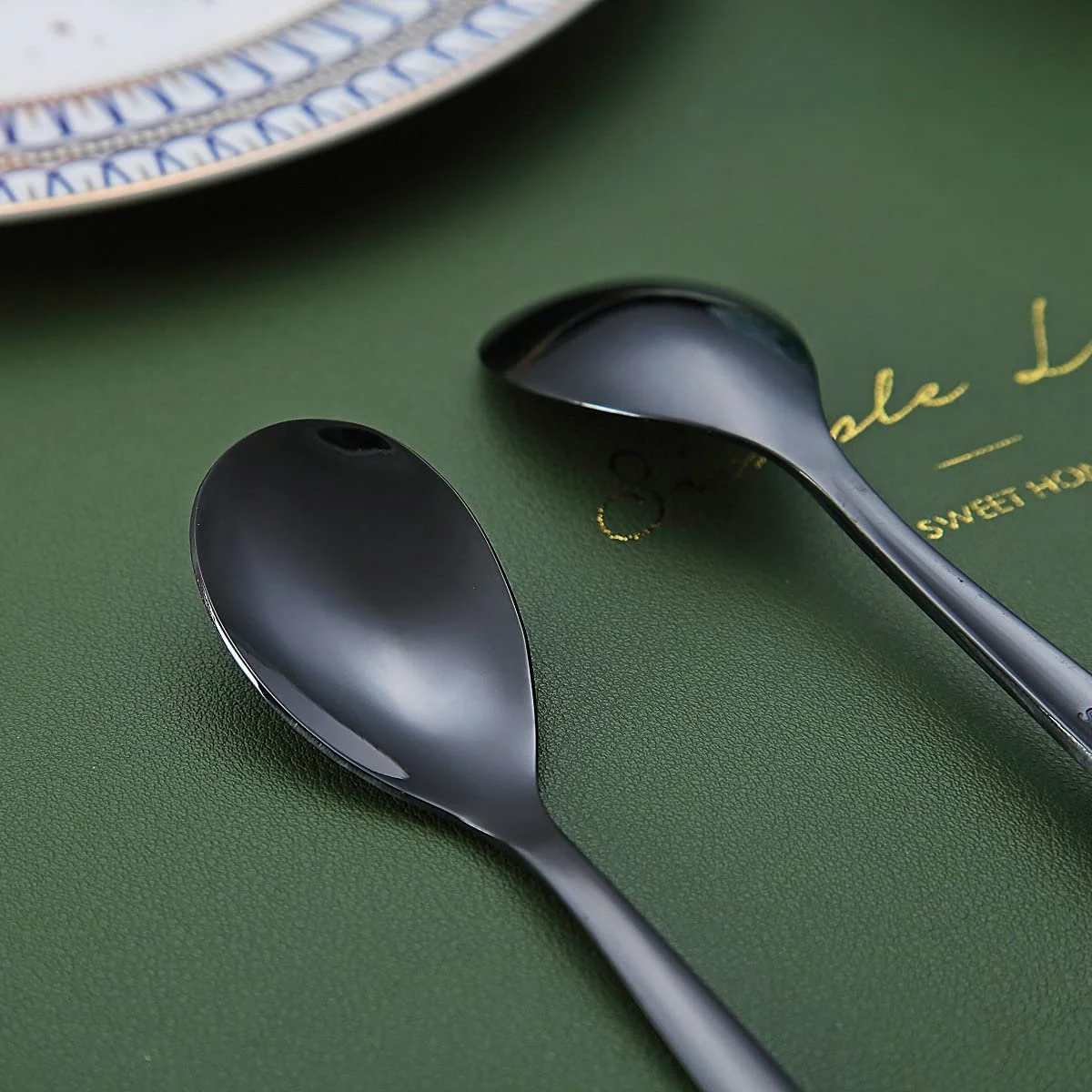 Ложка HOMQUEN Еспресо Чорний 14 см, набір 6 штук, фото №6