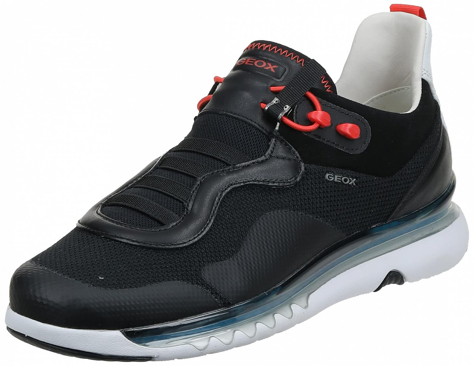 Кросівки Geox Levita зі змішаної шкіри, чорні, фото №1