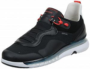 Кросівки Geox Levita зі змішаної шкіри, чорні - Фото 1
