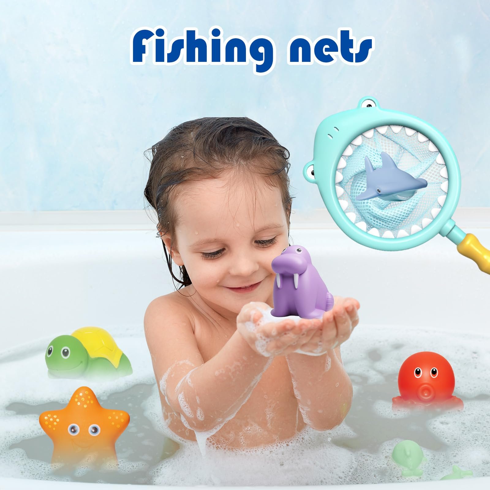 Игрушка для ванны 7 шт, Водная, фото №3