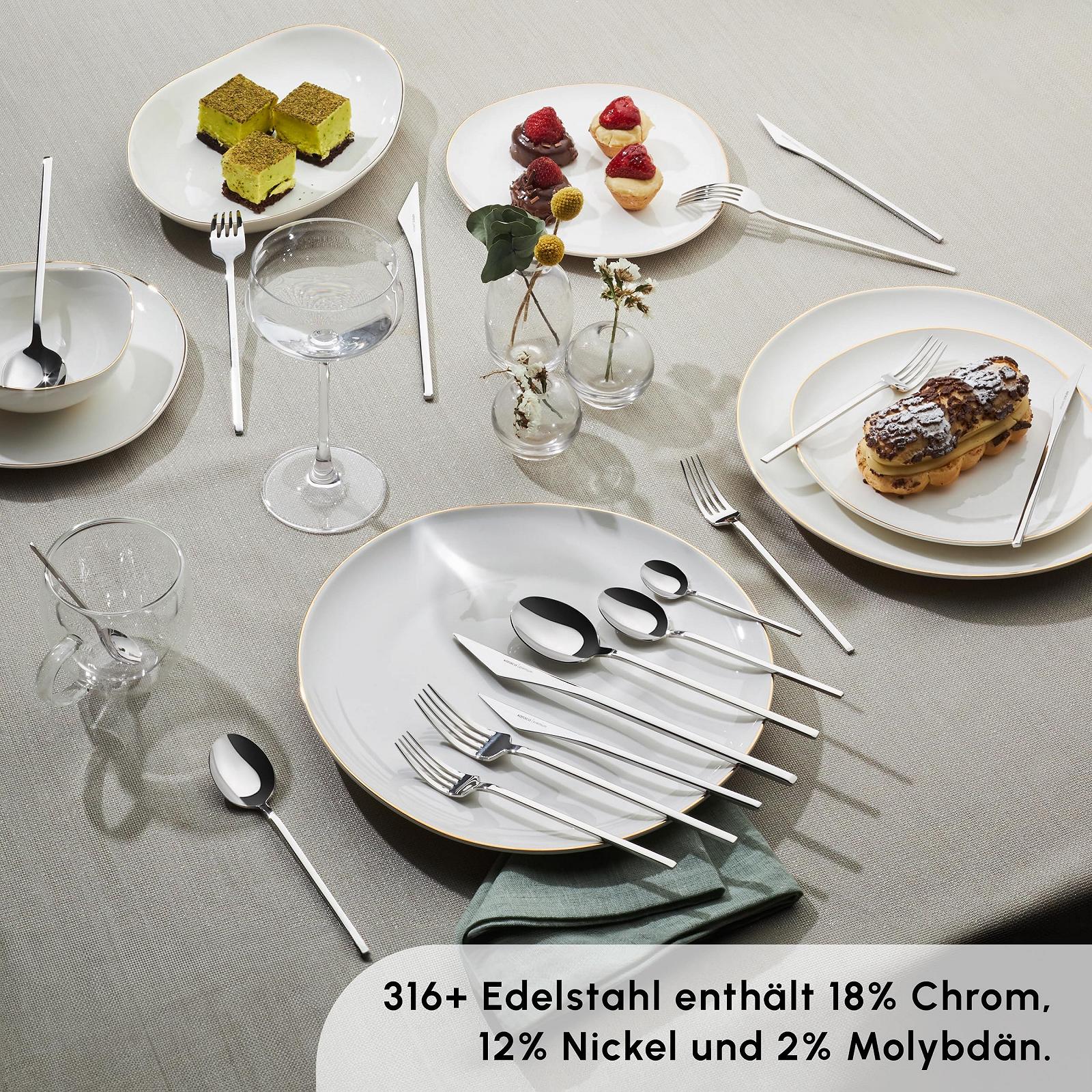 Набір столових приборів Karaca Look, 84 предмети на 12 персон з преміальною коробкою 316+, сталь 18/10, фото №5 Набір столових приборів Karaca Look, 84 предмети на 12 персон з преміальною коробкою 316+, сталь 18/10, фото №5