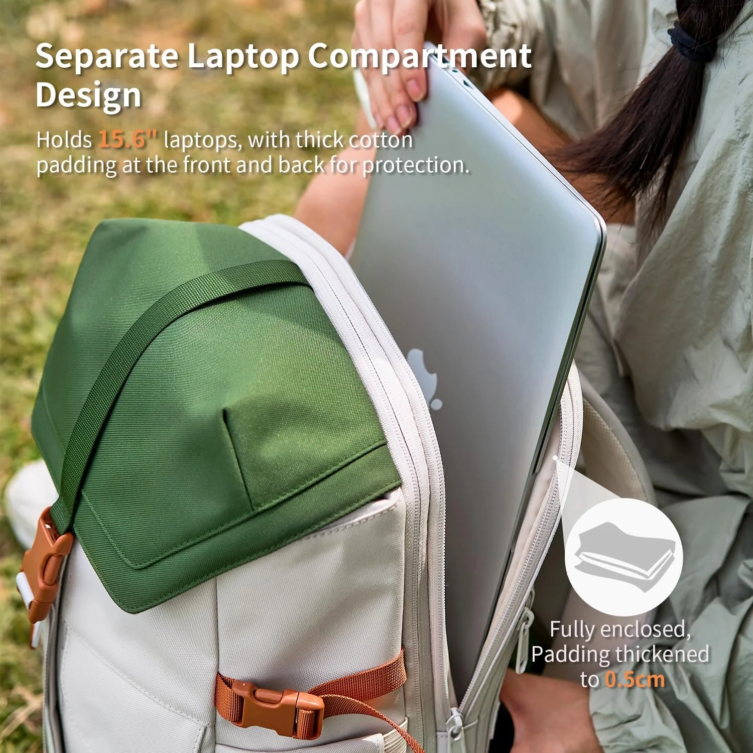 Рюкзак для ноутбука Waterproof Expandable 17 дюймів, фото №3 Рюкзак для ноутбука Waterproof Expandable 17 дюймів, фото №3