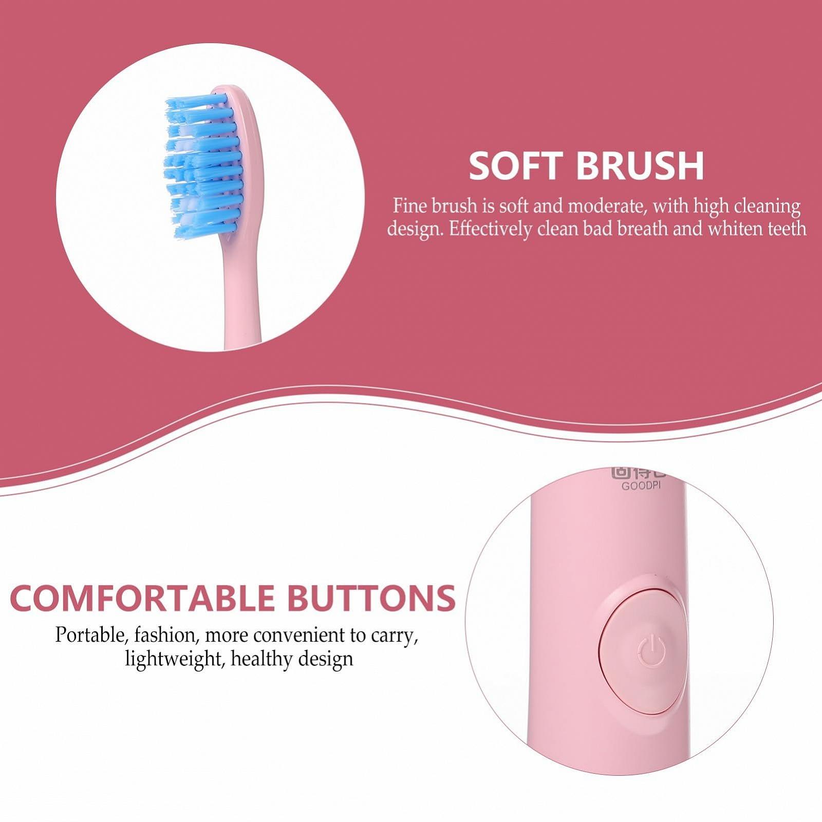 Електрична звукова зубна щітка WRITWAA набір зі змінними насадками для дорослих, фото №5