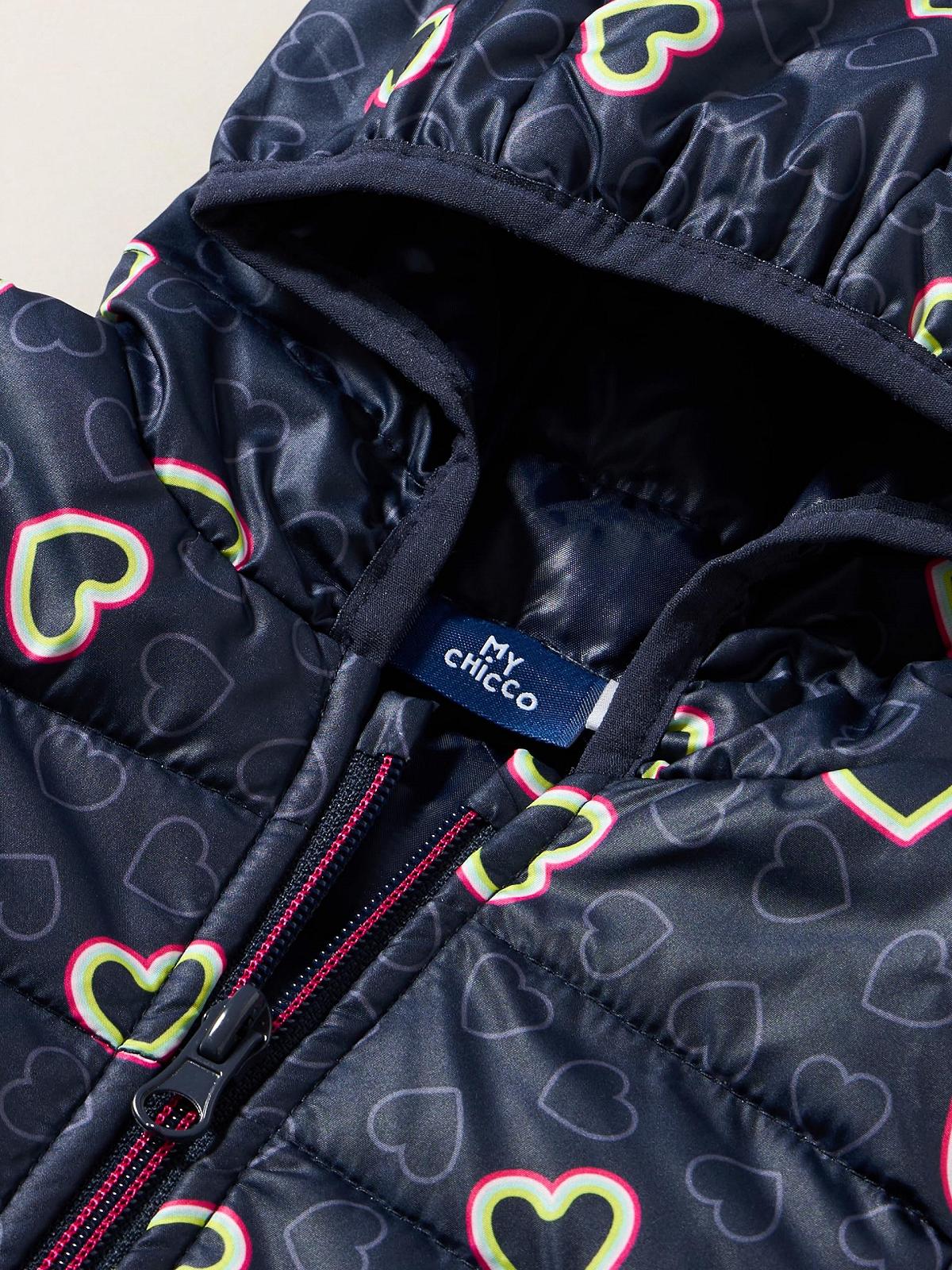 Ветровка Chicco для девочек с капюшоном, удобной передней молнией, фото №2