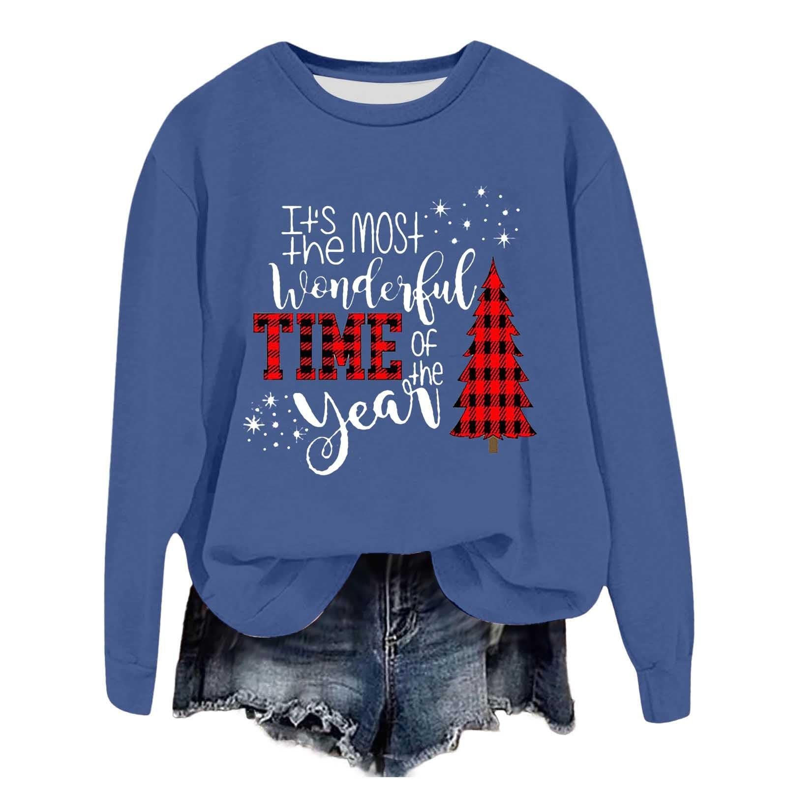 Різдвяний світшот Жіночий з круглим вирізом і довгими рукавами, фото №5 Різдвяний світшот Жіночий з круглим вирізом і довгими рукавами, фото №5