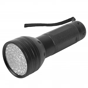 Ліхтарик 51 LED Чіпів Ультрафіолетовий для Виявлення Сечі Тварин Флуоресцентний Портативний Працює від Батарейок для Пошуку Килимів в Домі - Фото 1