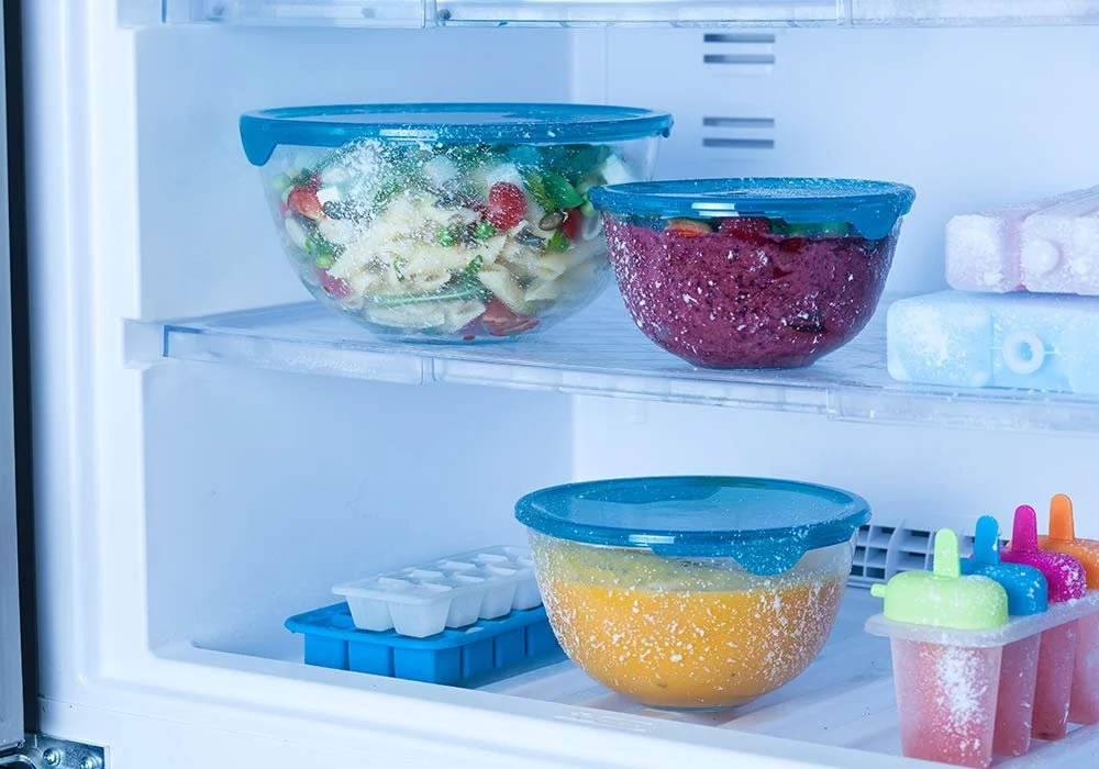Набор чаш Pyrex Prep & Store с крышками 0,5 л, 1 л, 2 л стекло 3 шт, фото №6 Набор чаш Pyrex Prep & Store с крышками 0,5 л, 1 л, 2 л стекло 3 шт, фото №6