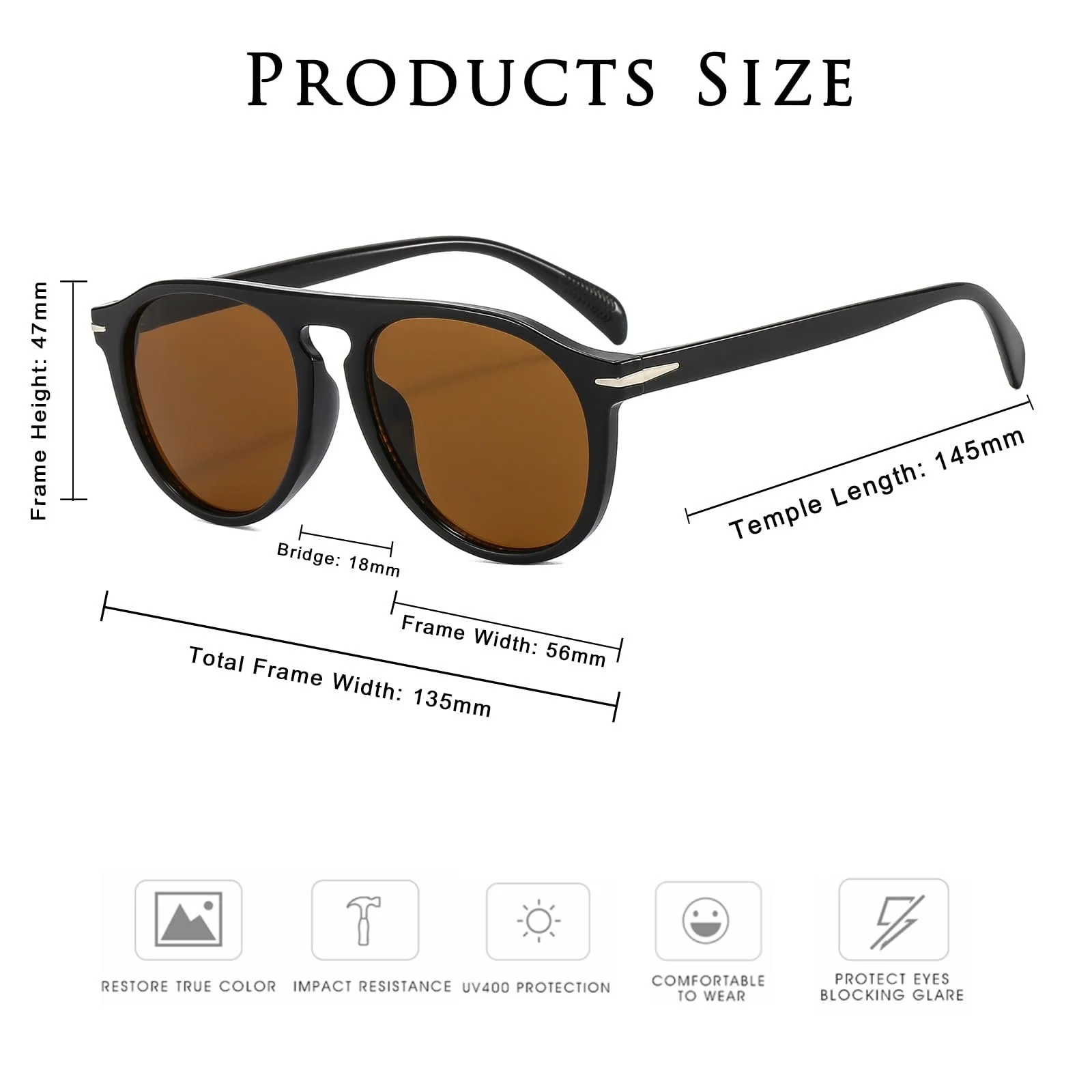 Солнцезащитные очки Круглые Long Keeper для мужчин и женщин Ретро Авиаторы, фото №3 Солнцезащитные очки Круглые Long Keeper для мужчин и женщин Ретро Авиаторы, фото №3