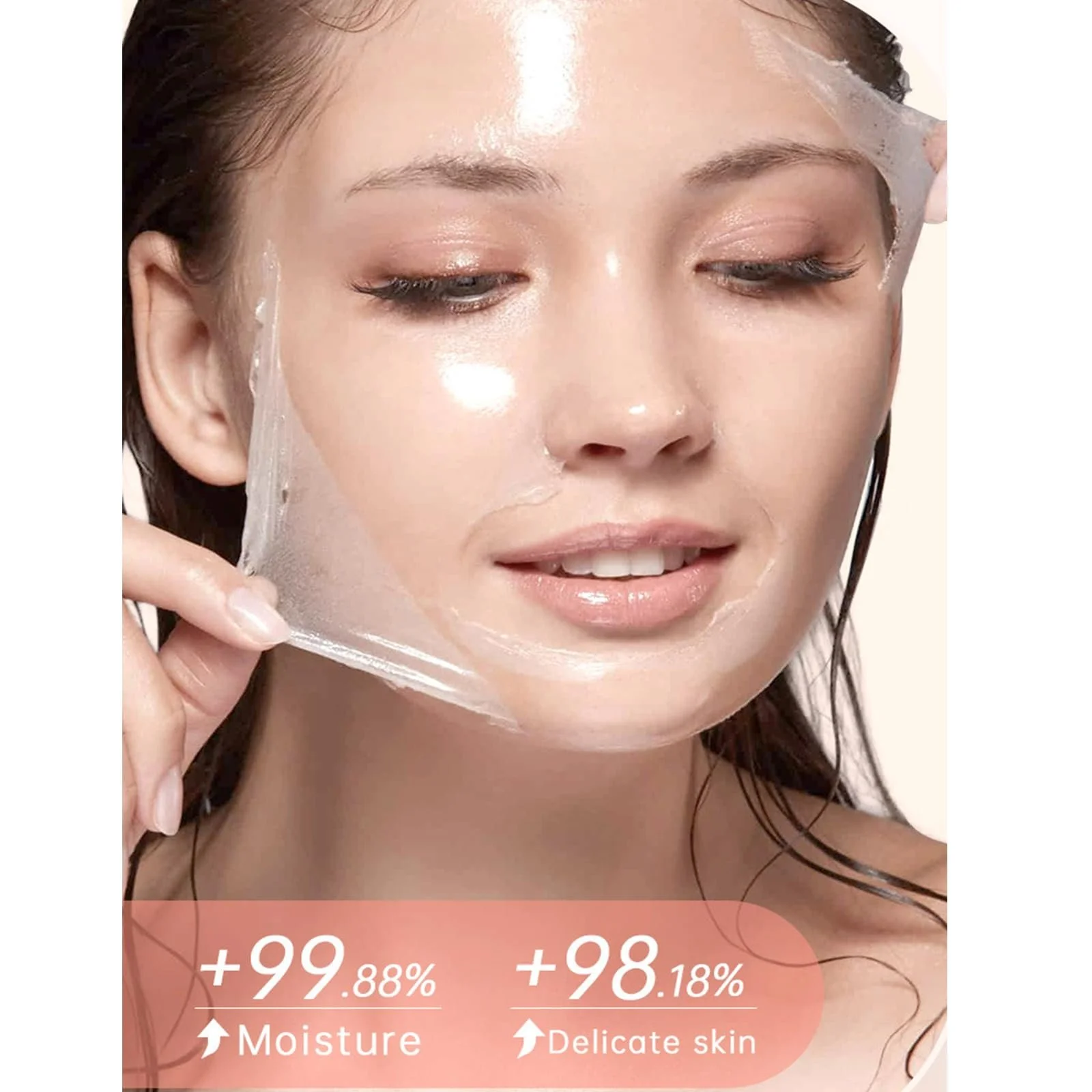 Маска Нічна VEROA Collagen - Гелева Маска-Плівка для Обличчя - Зволоження, фото №5