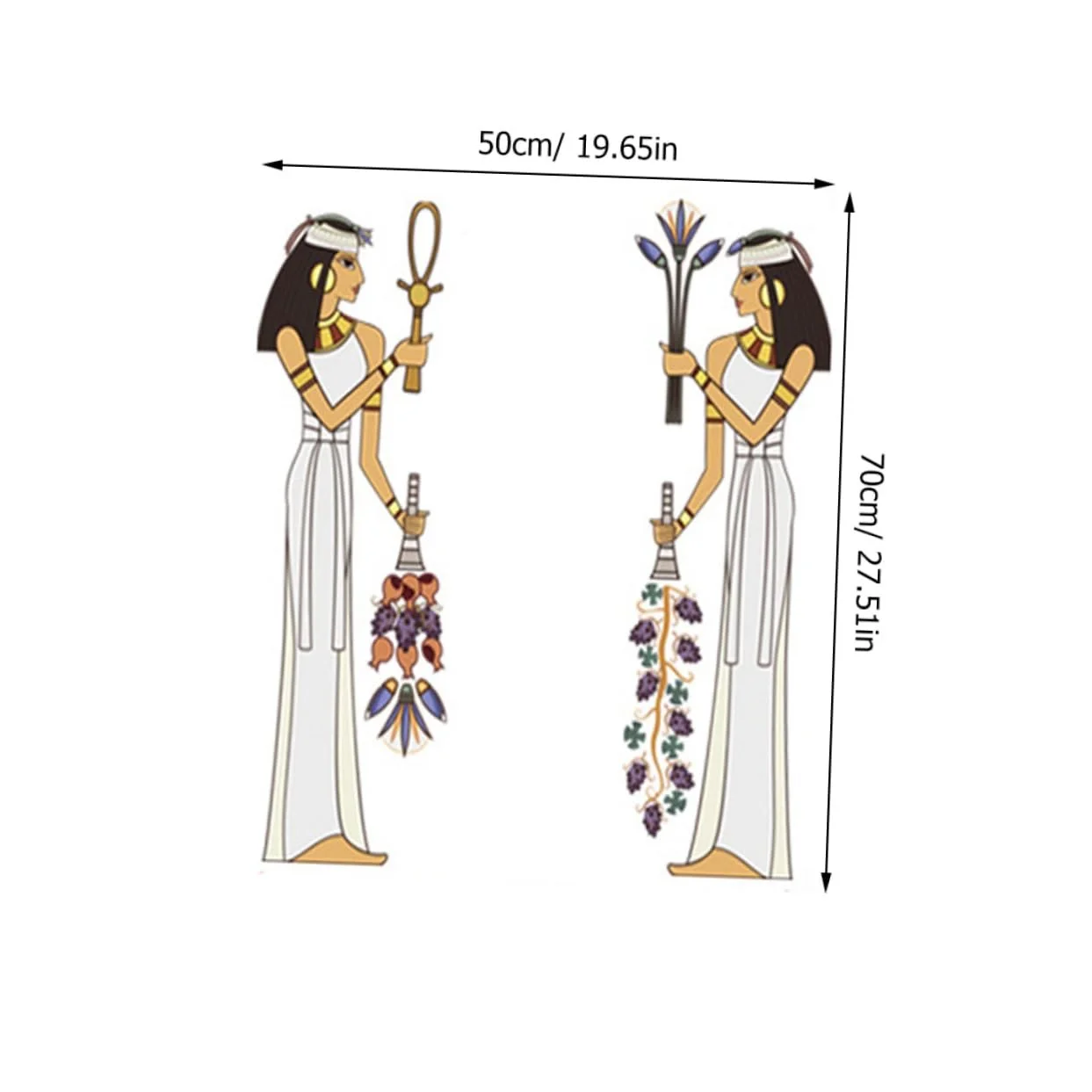 Наклейка на стіну Angoily Egyptian Maid ПВХ, фото №3