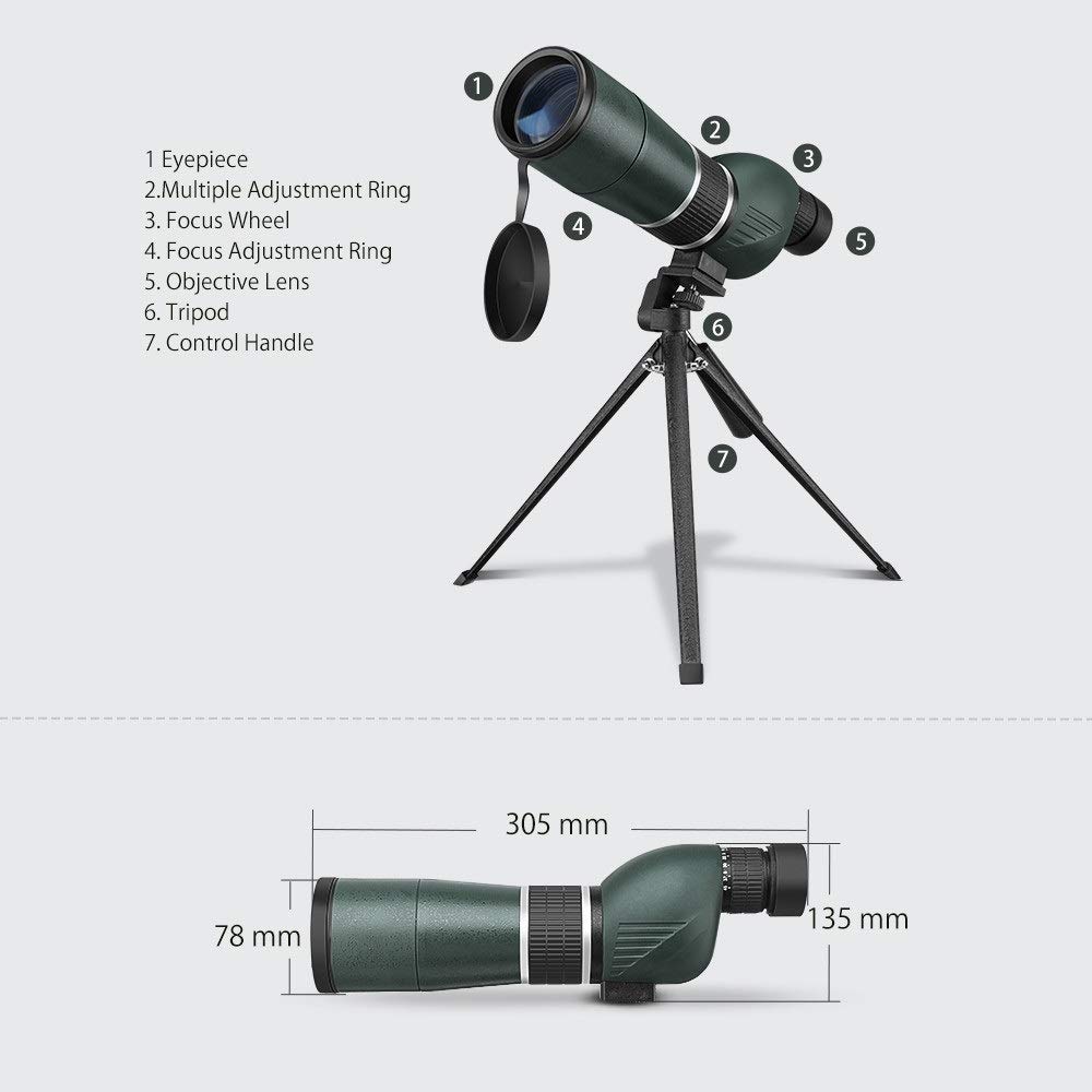 Монокуляр Телескоп 15-45x60S Зум HD BAK4 Оптическая Линза, фото №5