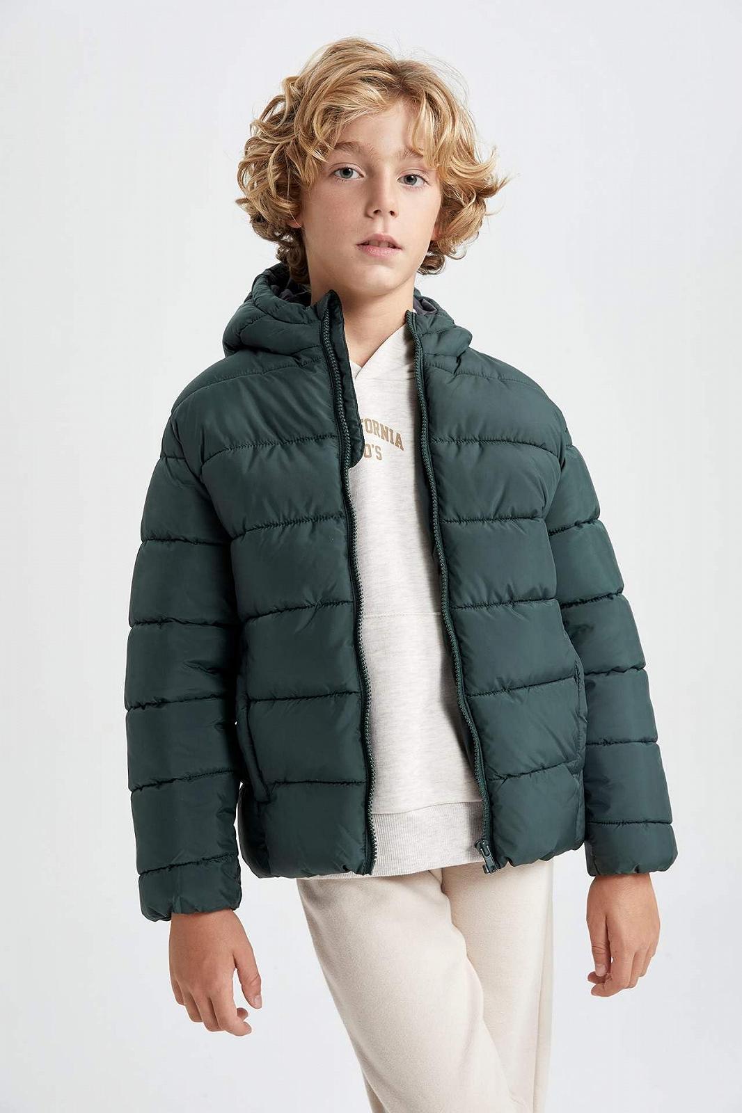 Зимняя куртка DeFacto для мальчиков, стандартный крой, с капюшоном, фото №5 Зимняя куртка DeFacto для мальчиков, стандартный крой, с капюшоном, фото №5