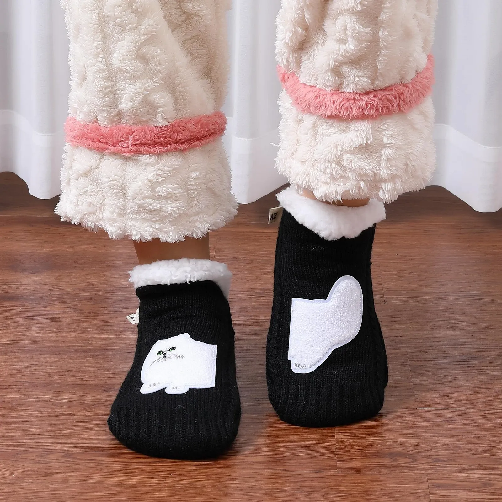 Шкарпетки ZYZX Cat Cuddly з нековзною підошвою, фото №5 Шкарпетки ZYZX Cat Cuddly з нековзною підошвою, фото №5