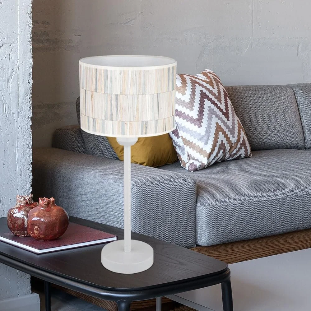 Настільна лампа SPOT LIGHT Retro Метал 1x E27 30x45 см Біла, фото №4