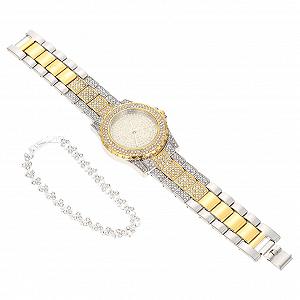 Жіночий годинник OATIPHO Набір Годинник і еластичний браслет - Фото 1