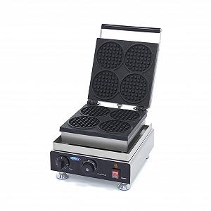 Вафельница Maxima Gastro Круглая Вафля - Упаковка из 4 штук - Диаметр 110 x 16 мм - с Таймером - 1750 Ватт - Фото 1