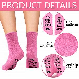 Подарочный набор Носки Рукавички для рук Oma ruht ihre Augen aus Роза, ромашка, авокадо synthetic.ua - Фото 1