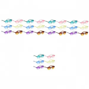 Солнцезащитные очки Сердце PACKOVE 30 шт., разные цвета - Фото 1