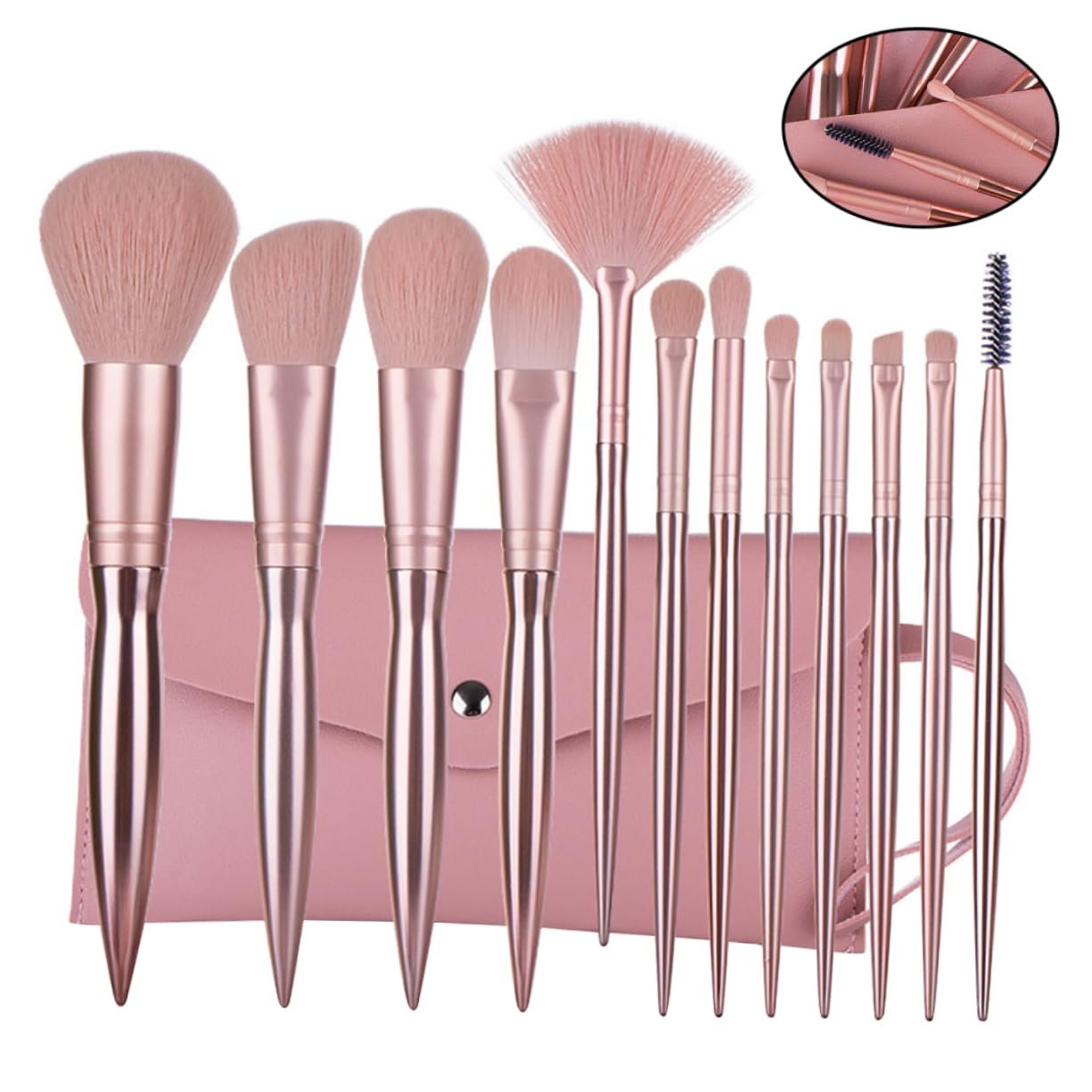 Набор кистей для макияжа Beaupretty 24 шт, цвет пасты из бобов, фото №3