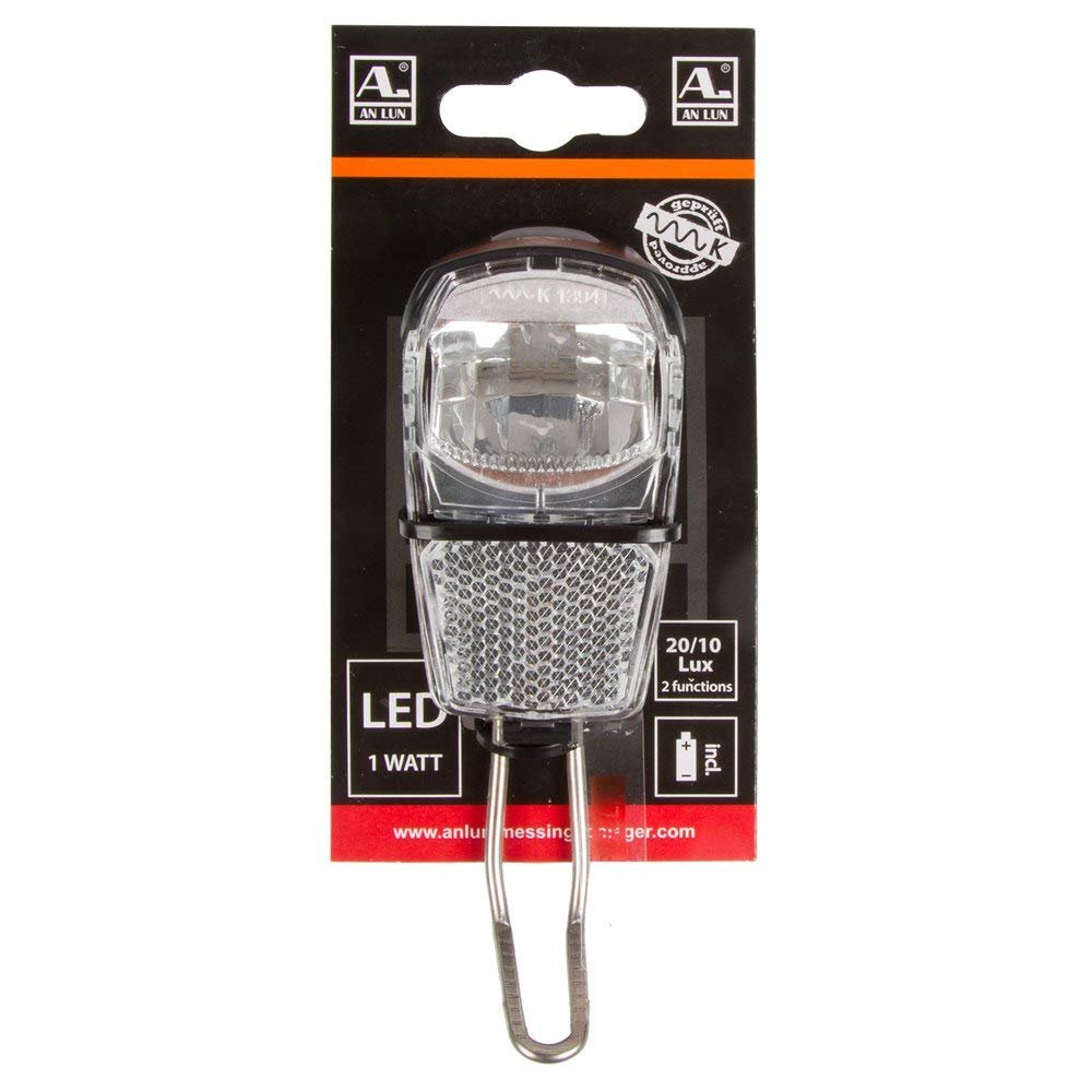 Фара An Lun 20/10 люкс, батарейная, LED, блистер, черный, фото №1
