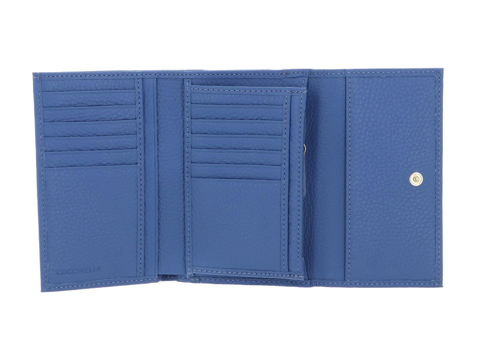 Кошелек Coccinelle Metallic Soft Зернистая Кожа Azul, лазурный, стандартный размер, фото №3