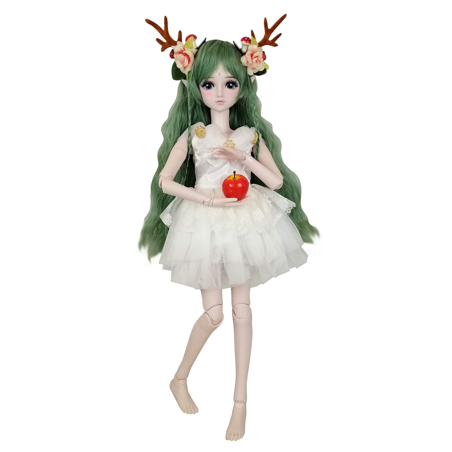Лялька EVA BJD 1/3 Green Deer Spirit Demon Girl 24 дюйми 60 см 19 зчленувань, фото №2