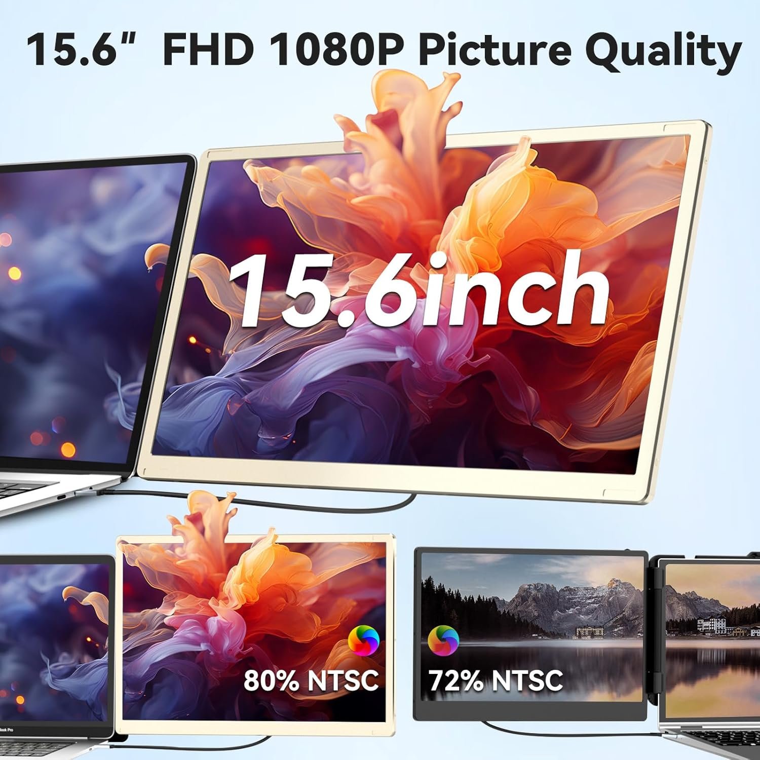 Монітор портативний 15,6" Siaviala S6 FHD IPS 60 Гц, фото №3