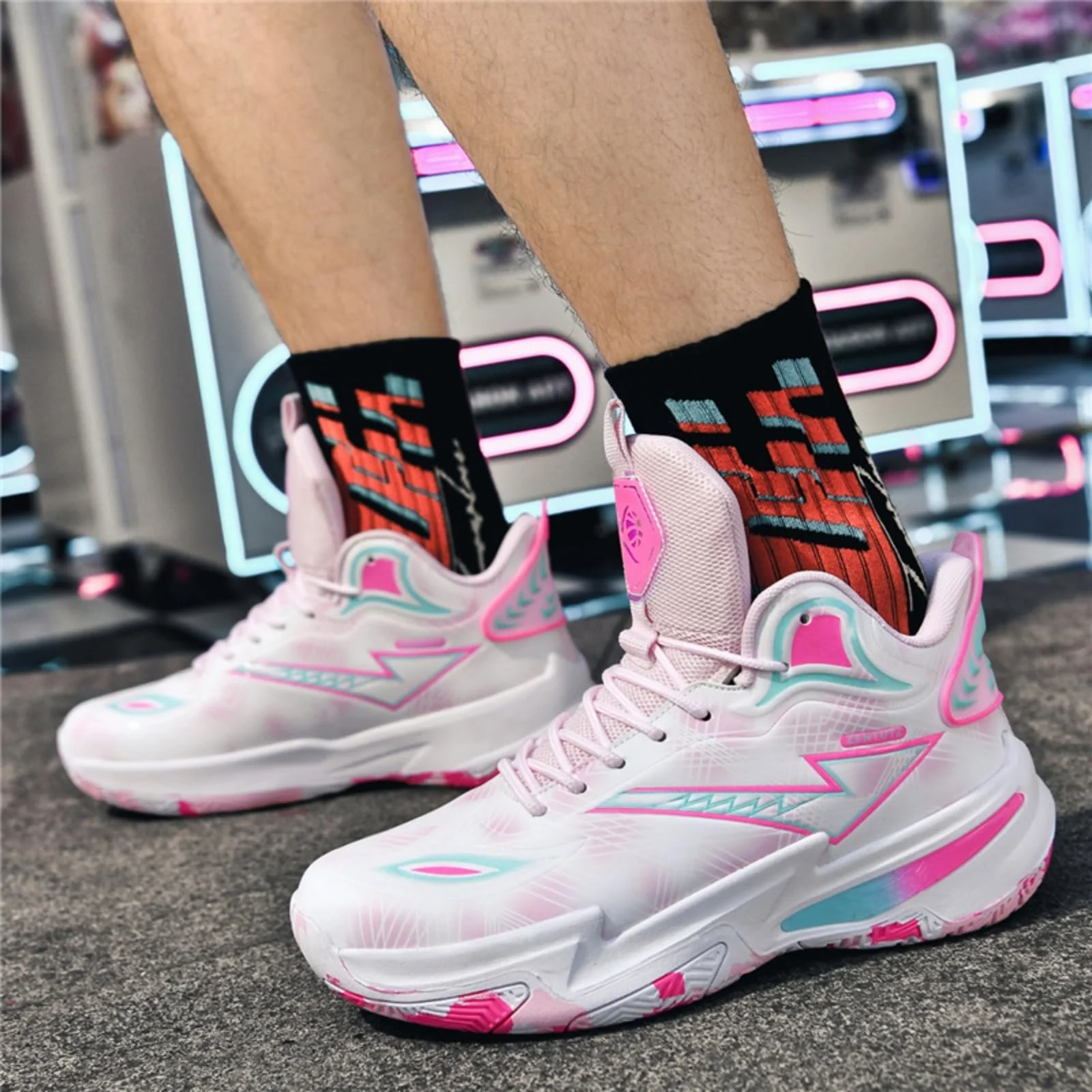 Высокие баскетбольные кроссовки Кроссовки Модные нескользящие дышащие кроссовки, фото №6 Высокие баскетбольные кроссовки Кроссовки Модные нескользящие дышащие кроссовки, фото №6