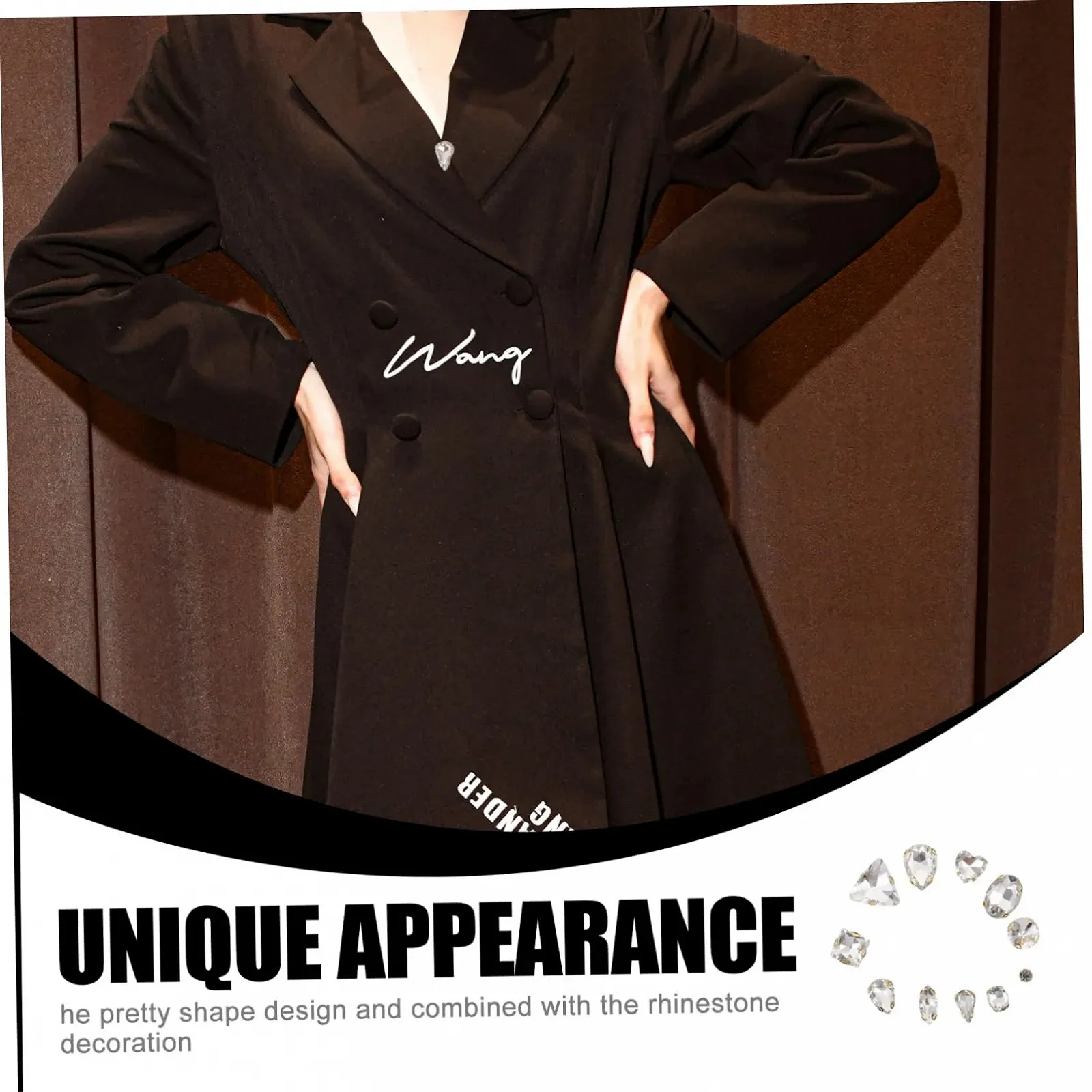 Скляні стрази для пришивання, 130 шт, білі, ручної роботи, з кігтями, для прикрас, для саморобних прикрас на одяг, фото №9