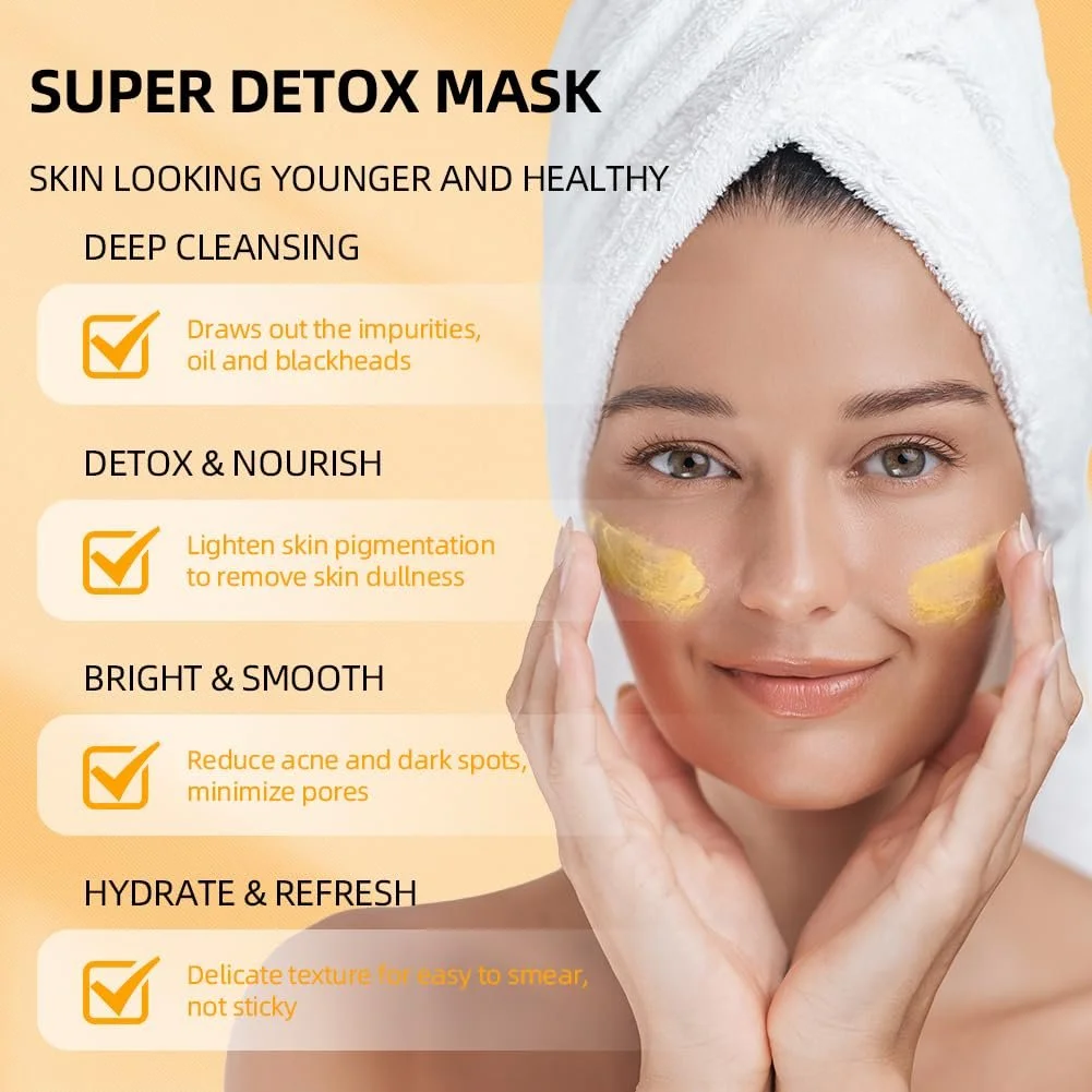 Маска для обличчя BUTBU Набір для жінок Глиняна маска з куркумою, фото №4