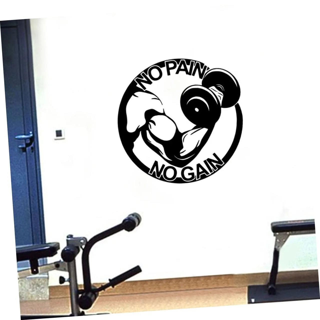 Наклейка на стіну Lurrose Fitness Dumbbells Гантелі, фото №3