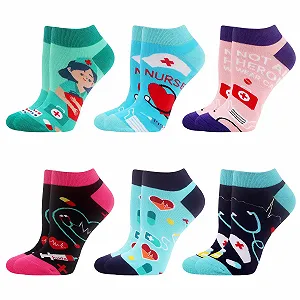 Носки WeciBor Женские Забавные Цветные Спортивные Носки Хлопковые Короткие - Фото 1