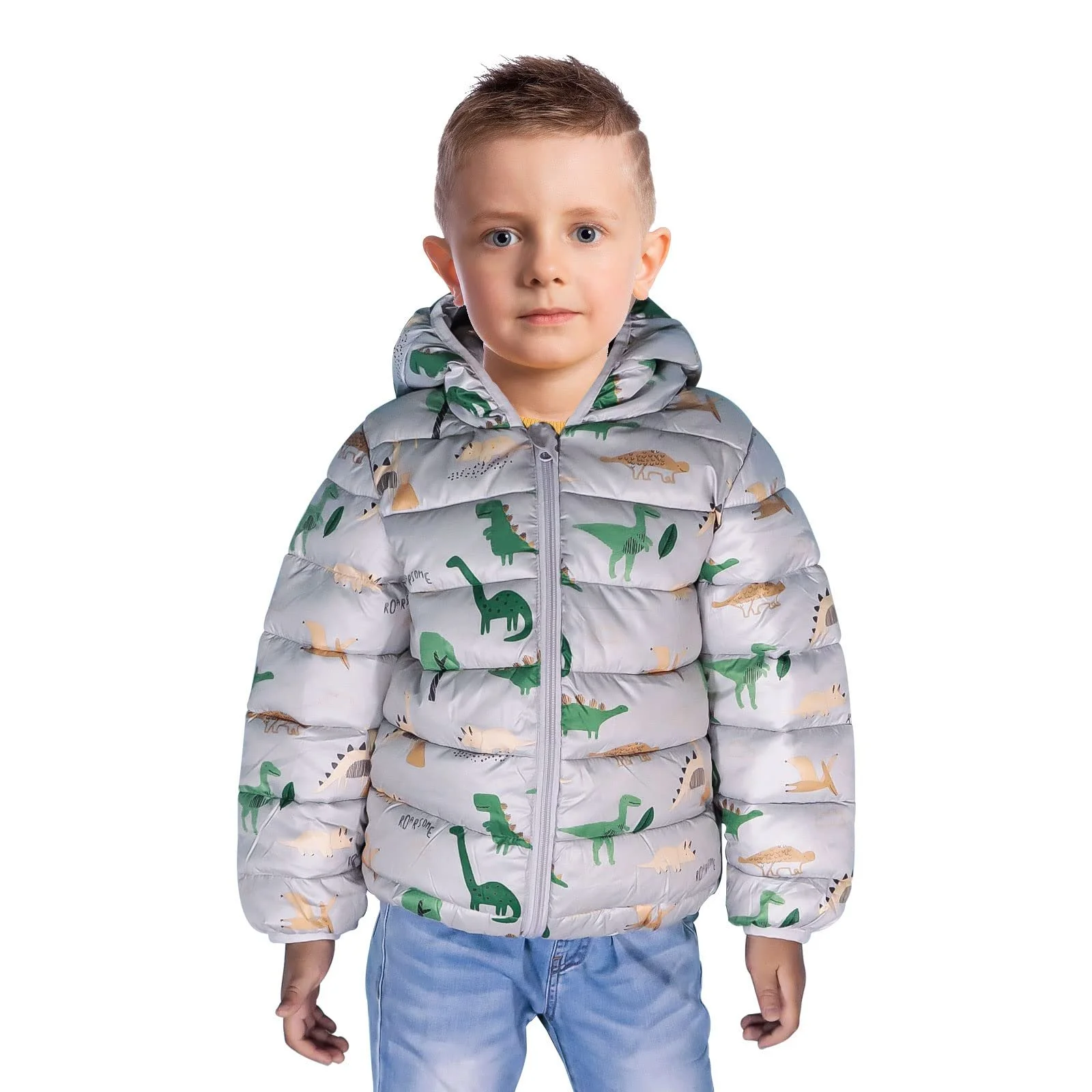 Куртка JinBei для малюків, зимова куртка з капюшоном для хлопчиків, фото №3