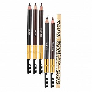 Карандаш для бровей minkissy 5 Double-Sided Eyebrow Pencil с щеткой 2 в 1 pen pen - Фото 1