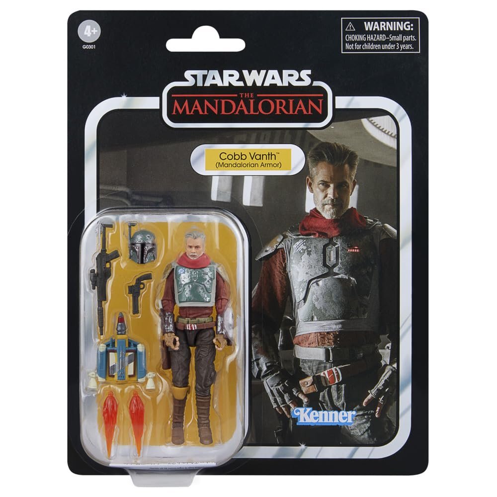 Фигурка Star Wars The Vintage Collection Кобб Вант (в броне мандалорца) Deluxe, масштаб 9,5 см, фото №3