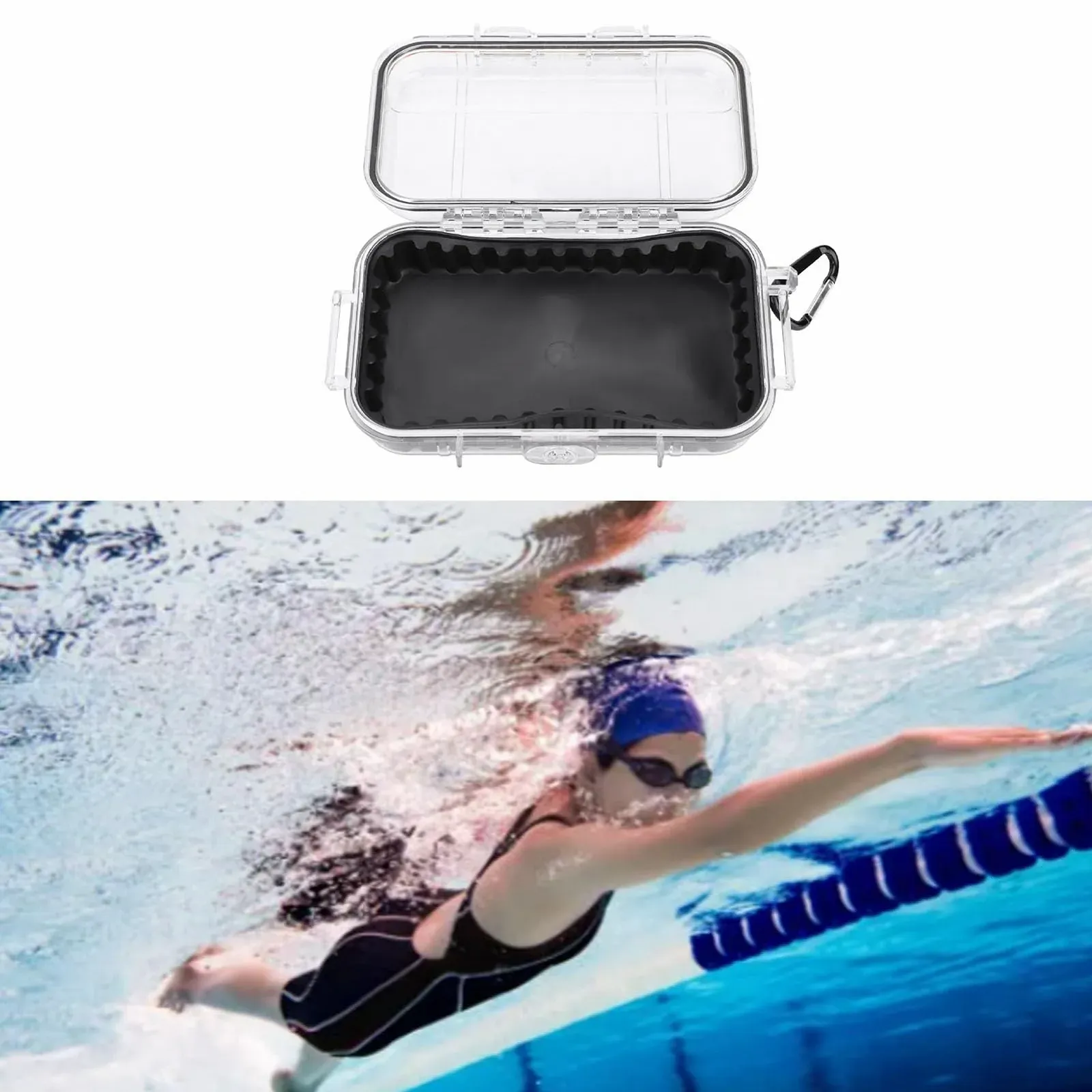 Контейнер-бокс водонепроникний, прозорий, герметичний, легкий, для кемпінгу, фото №5