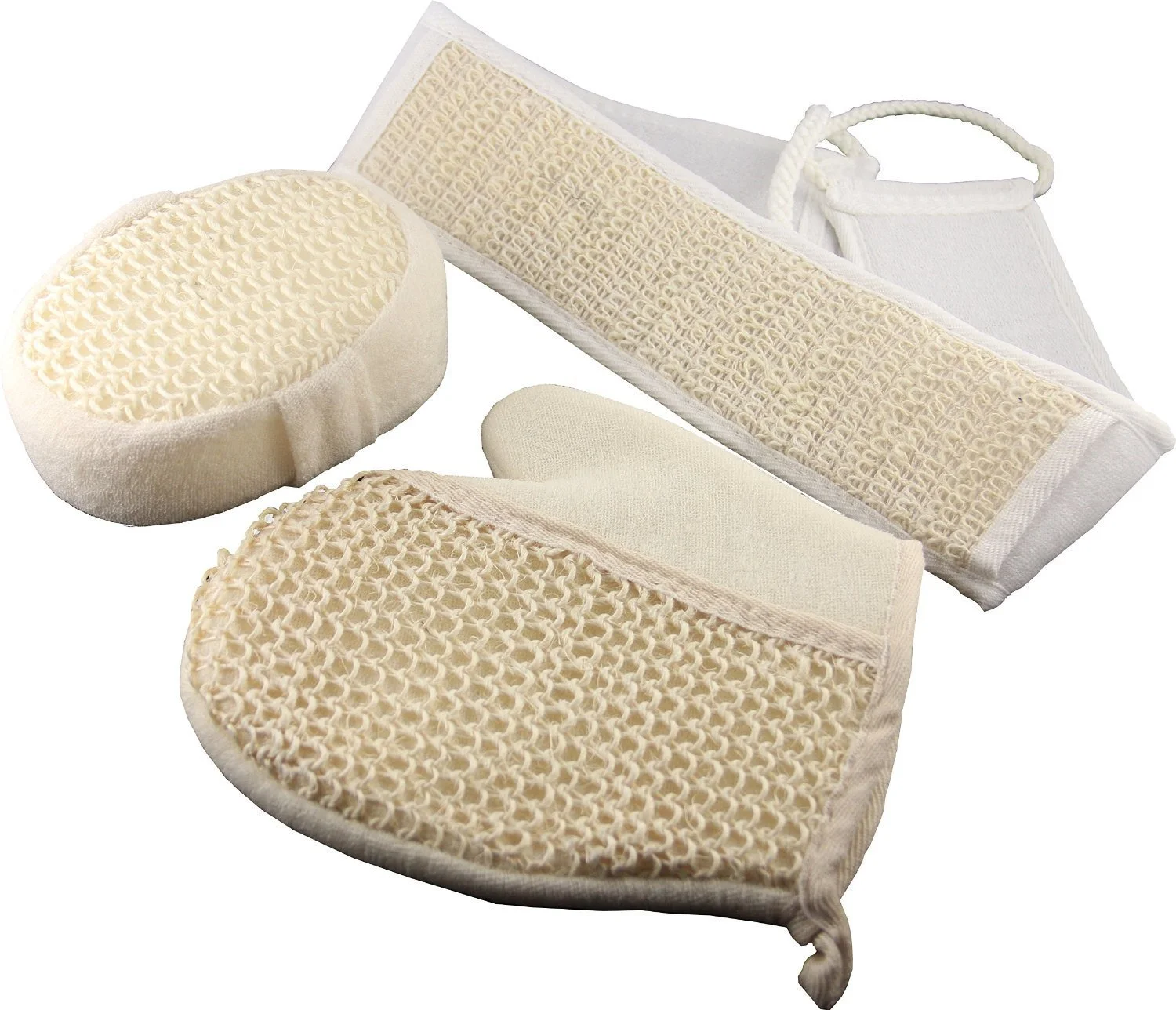 Набір для пілінгу (3 шт.) - рукавичка для пілінгу, ремінь для пілінгу, спонж для пілінгу, фото №8