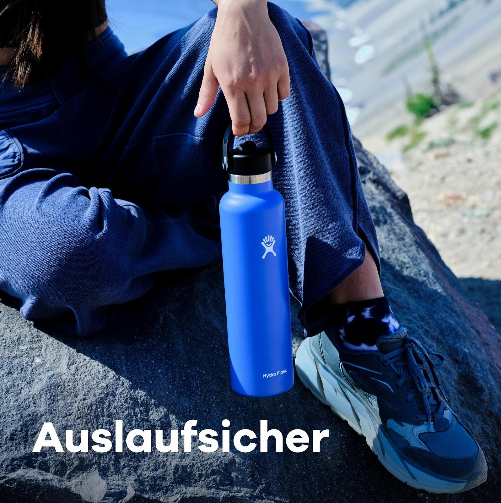 ТермопляшкаHydro Flask Standard Mouth Vacuum Insulated Stainless Steel Flex Straw Cap 621 мл (21 унція) Black, фото №4 ТермопляшкаHydro Flask Standard Mouth Vacuum Insulated Stainless Steel Flex Straw Cap 621 мл (21 унція) Black, фото №4