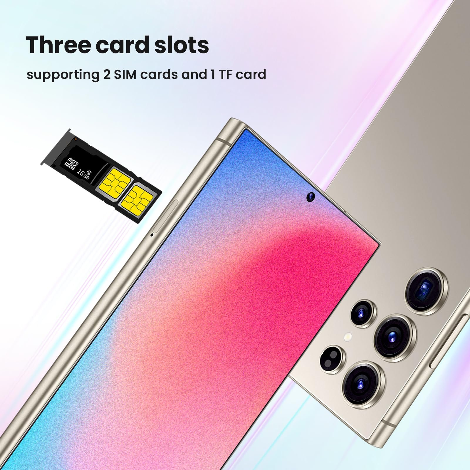 Смартфон 4G-LTE 6.75 дюйма 64GB ROM Dual SIM Silver, фото №7