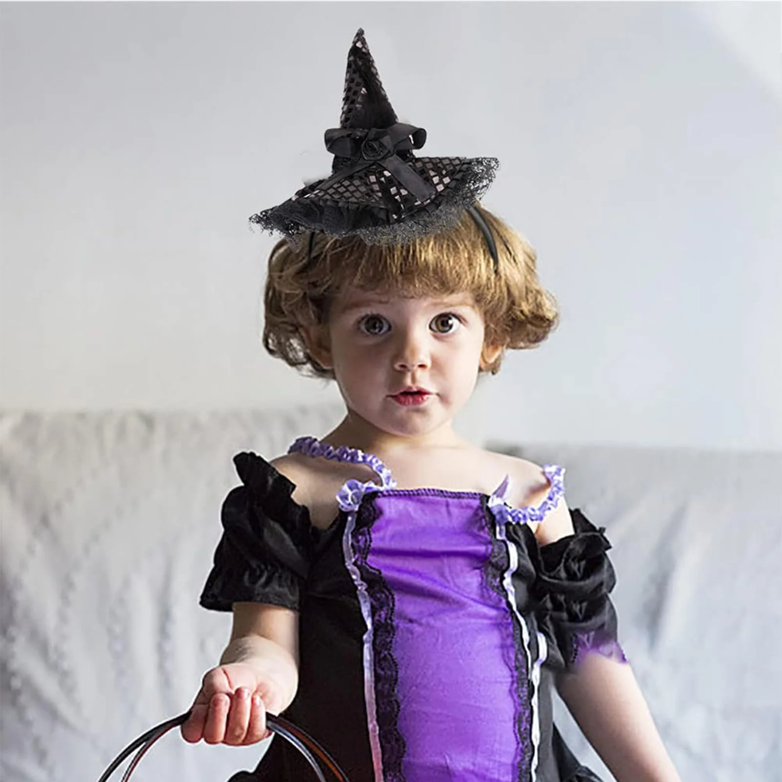 Обруч Шляпа Ведьмы Черный, фото №5