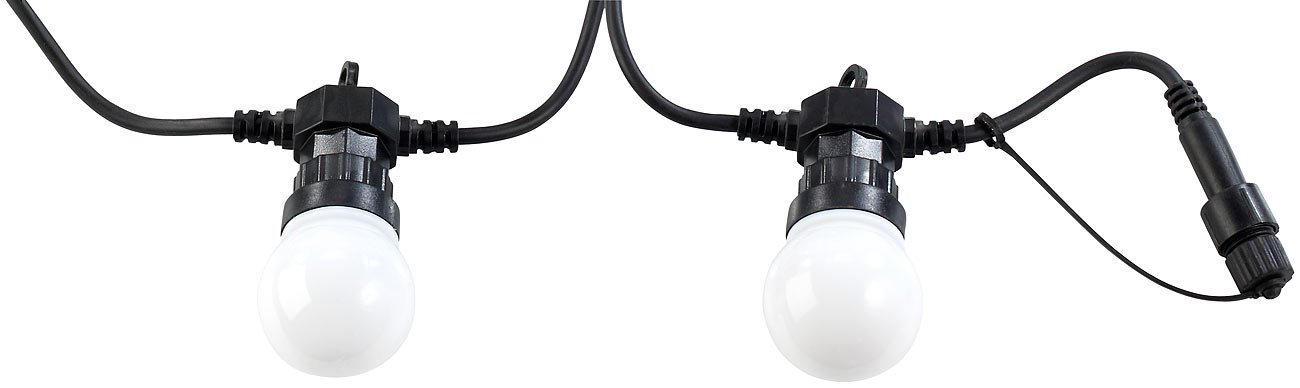 Гирлянда Lunartec для вечеринок, 20 цветных светодиодов (форма лампы), 8 Вт, 9 м, IP44, фото №3
