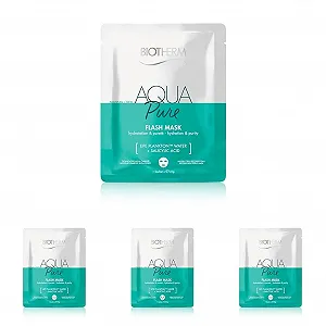Тканевая маска Biotherm Aqua Super Mask Pure, увлажняющая маска для лица с Life Plankton и салициловой кислотой, питательная тканевая маска для укрепления и увлажнения кожи, 31 г - Фото 1