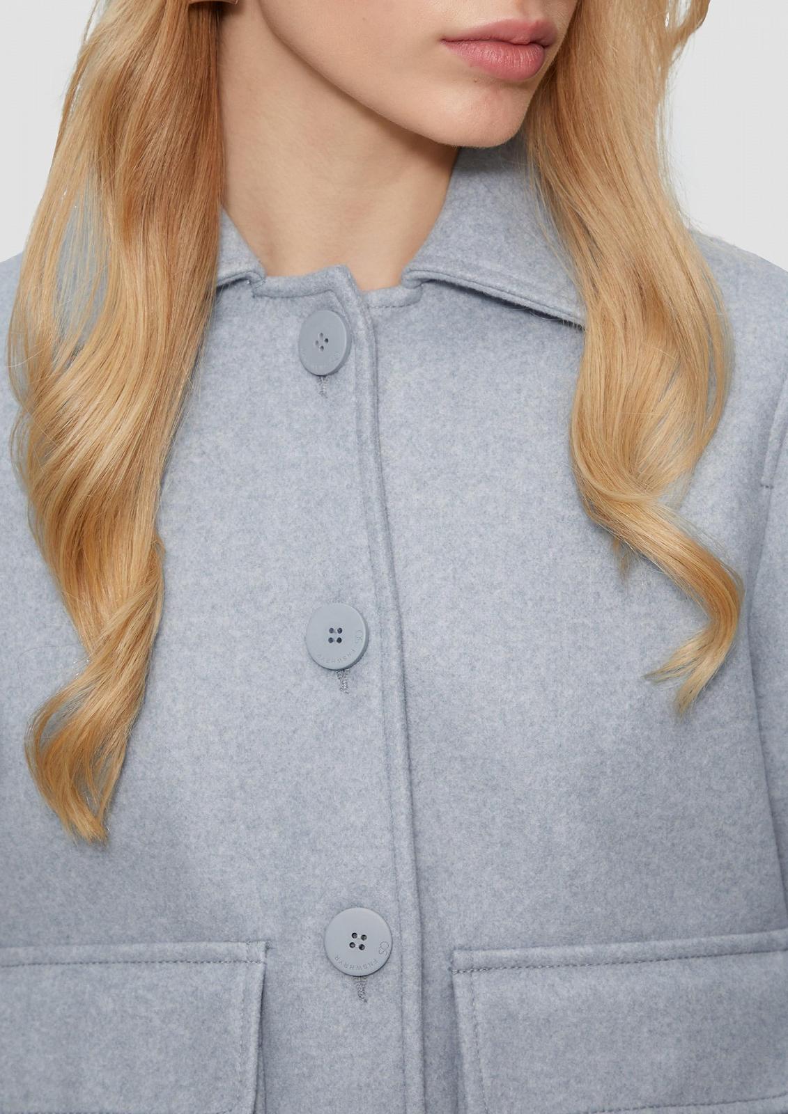 Женская куртка QS Wool Look с карманами - идеальна для переходного периода и города, фото №2